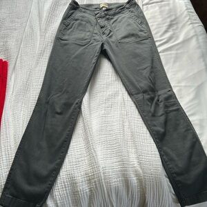 J. Crew Gray Cargo-style Stretch Pants